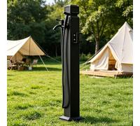 Robinet d'eau en acier inoxydable avec pistolet pulvérisateur, colonne d'eau de jardin, bouche d'eau extérieure résistante au gel, robinet d'eau pour terrasse et pelouse