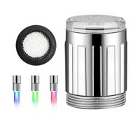 Robinet d'eau LED Coloré, 3 Couleurs Changement de Contrôle de la Température, Lumineux à LED Sensible Température Robinet pour Dans les Restaurants, Hôtels, Salles De Bains