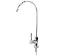 Robinet D'eau Multifonction en Acier Inoxydable, Grand Arc, Argenté | Usage Domestique et Purificateur, Réglage Simple, Installation Facile, Faible Risque de Bouchage