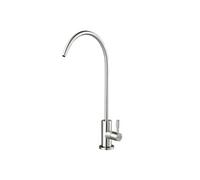Robinet d'Eau Potable Sans Plomb Filtrée à Arc Elevé Couleur Nickel Brossé