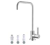 Robinet d'eau potable, système d'osmose inverse, évier de cuisine, finition nickel brossé, acier inoxydable SUS304, sans plomb