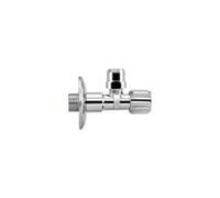 robinet d'équerre ASW 2000 / 2 "x 10 mm, conception longue, auto-étanche, laiton chromé