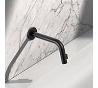 Robinet d'évacuation d'eau froide mural KEUCO IXMO 59518370201 noir mat, encastré, saillie 185 mm