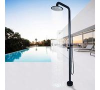 Robinet douche extérieur autoportant pomme douche pluie 10",piscine spa