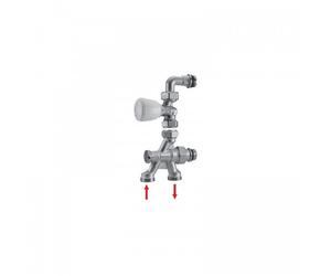 Robinet droit thermostatisable monotube à 4 voies R436/1TG GIACOMINI