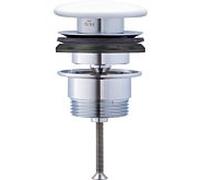 Robinet Duravit push-open 0050790000 pour lavabos avec trop-plein, blanc