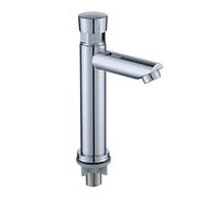 Robinet économiseur d'eau plaqué robinet doseur à fermeture automatique robinet temporisé public robinets à bouton poussoir for cuisine à domicile, salle de bain, hôtel(A)