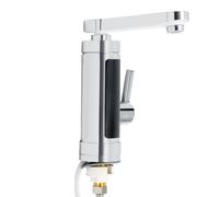 Robinet électrique 3000 W chauffe-eau LED 230 V | Eau chaude immédiatement dans environ 3 secondes : indicateur de température LED, orientable à 360°, IPX4, pour cuisine