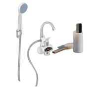 Robinet électrique à eau chaude, puissance de 3000W, tension de 220V, plage de température de 30 à 60°C, étanche IPX4, design rotatif à 360°