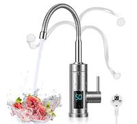 Robinet électrique avec chauffe-eau instantané | 220 V 3000 W, robinet de cuisine, chauffe-eau intelligent pour cuisine, jardin, salle de bain, caravane, camping