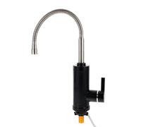 Robinet Électrique D'eau Chaude 220v 3000w Cuisine Domestique | Chauffage Rapide, Eau Chaude et Froide, Installation Facile, Étanche Ipx4, Abs Noir, Usage Maison Hôtel