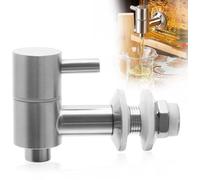 Robinet en acier inoxydable Unyqoos® pour récipients de boissons, avec joint étanche, pour ouverture de Ø 16 mm – idéal pour l'eau, le vin, la bière, le jus
