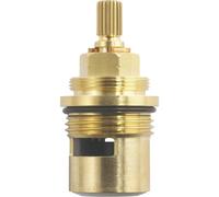 Robinet en céramique, 3/4 de pouce, pour eau chaude, finition dorée, à compression