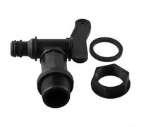 Robinet en plastique pour citernes d'eau conçu pour les applications de récolte d'eau de pluie avec support Snap Fit et Push Fit pour tuyaux de 17 mm
