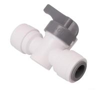 Robinet Équerre 3/8" Plastique Résistant Chaleur | Acétal copolymère, résistance thermique élevée, durable, pas de corrosion, idéal filtres eau