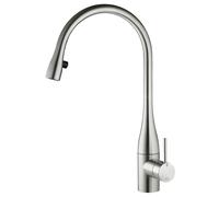 Robinet EVE LED en INOX avec lumière et mousseur extractible / KWC / Robinet / Robinetterie / Mitigeur - mélangeur