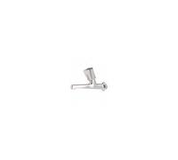 Robinet évier 12 cm- 1/2" chromé poignée métallique