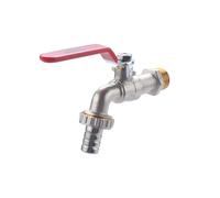 Robinet Exterieur 1/4 de tour mâle 15x21 - mâle 20x27 + raccord au nez Ø15 NOYON & THIEBAULT