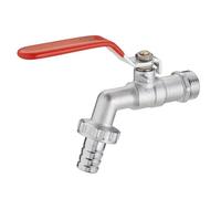 Robinet Exterieur 1/4 de tour mâle 20x27 - mâle 20x27 + raccord au nez Ø15 NOYON & THIEBAULT