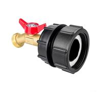 Robinet Extérieur 125 PSI Haute Pression 160°F(A + IBC top cap+ 60) | Laiton , plage -10°C à 120°C, pour idéal hiver, extérieur, jardin, connexion sécurisée