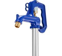 Robinet extérieur résistant au gel, 1595 mm, profondeur d'enfouissement 914,4 mm, raccordement G 3/4", poignée à levier + volant, sans plomb, pour irrigation de jardins, potagers et fermes.