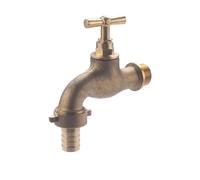 Robinet Extérieur Traditionnel mâle 15x21 - mâle 20x27 + raccord au Nez Ø15 NOYON & THIEBAULT