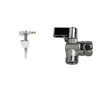 Robinet Flotteur, 3/8° Laiton Nickelé & Wirquin 19529004 Robinet équerre 1/4 tour R29 Chrome