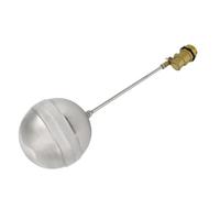 Robinet flotteur à filetage mâle DN20 de 1,9 cm, acier inoxydable 304 | Capteur à bille pour eau, huile, gaz, arrêt résistant aux hautes températures pour chauffe-eau et réservoir