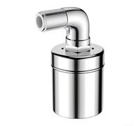 Robinet flotteur de contrôle automatique du niveau d'eau en acier inoxydable 304 pour réservoir de pluie avec résistance aux hautes températures et sécurité Finition argentée Design compact pour