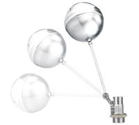 Robinet flotteur d'étang - Valve automatique pour piscine et étang, valves flottantes en acier inoxydable, anti-fuite, régulateur réglable pour systèmes de vapeur de riz, débit d'eau fiable, facile