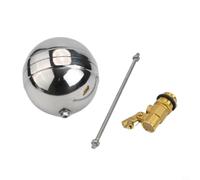 Robinet flotteur en laiton de 1,3 cm avec boule en acier inoxydable à | Haute pression nominale 1,6 MPa, résistant à la rouille, anti-vieillissement, convient pour l'alimentation secteur