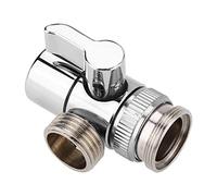 Robinet Inverseur Bassin Évier Robinet D'eau Interrupteur Valve En Laiton Pommeau De Douche Vanne D'arrêt pour Salle De Bains Cuisine Lavabo