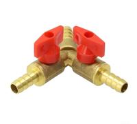 Robinet Jardin 3 Voies Laiton Valve à Billes pour Arrosage Baril de Pluie Adaptateur pour g1 Inclus 8mm 10mm(8mm)
