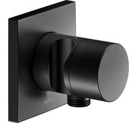 Robinet KEUCO IXMO, robinet d'arrêt avec raccord de flexible et support de douchette encastré, rosette carrée, IXMO Poignée pure, 59541370202