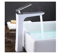 Robinet Lavabo, Bassin robinet bain eau bassin mitigeur robinet robinet robinet robinet chaud chaud noir/blanc curseur curseur serre-toise eau grue mitigeur or(Tall and white)