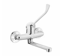 Wall-mounted washbasin mixer with lever Clinic