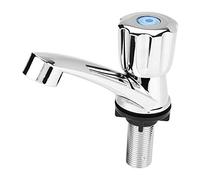 Robinet lavabo, Robinet Lave Main eau froide Robinet salle bain Robinet d'eau Robinet à froid simple Chromé de bassin avec Filtre pour Maison Lavabo Bassin Cuisine (Persienne G1/2)