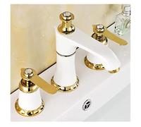 Robinet Lave Main, Étaler du robinet de lavabo de lavabo de lavabo à chaud froid et de l'or(Style 4)