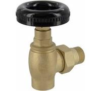 Robinet manuel volant noir pour radiateur Fonte Bronze G