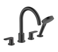 Hansgrohe Mitigeur sur le bord de baignoire Vernis Blend 4 trous – Noir mat 71456670