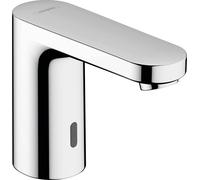 robinet mélangeur électronique pour lavabo Hansgrohe Vernis Blend, pour eau froide ou eau pré-mélangée, alimenté par piles, finition chrome