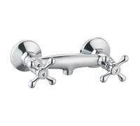Robinet à deux poignées Rousseau Beverley Gris Métal Laiton 15 cm Douche