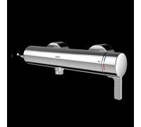 Robinet mélangeur mural KWC, modèle F5, avec thermostat et douchette, compatible avec le module optionnel C