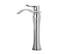 Robinet mitigeur cascade pour lavabo, finition laiton, support de pont, levier unique, robinet d'évier de salle de bain, design moderne pour une utilisation facile, décoration d'intérieur élégante