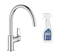 robinet mitigeur cuisine GROHE Bauloop bec haut + produit entretien