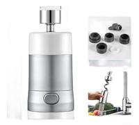 Robinet mitigeur de cuisine extractible avec station d'accueil magnétique, double pulvérisation, pivotant à 360 °, robinet d'évier à levier unique pour montage de pont à 1 ou 3 trous (D)