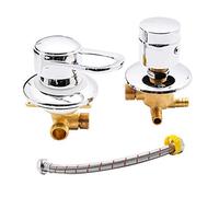 Robinet mitigeur de Douche à 2/3/4/5 Voies, connecteur d'intubation en Laiton, inverseur, mélangeur de Douche séparé, catridage en céramique pour Douche, Sauna, Spa, Salle de Bain, poignée Unique