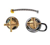 Robinet mitigeur de Douche en Laiton 2/3/4/5 Voies, 30cm G1/2 ", Robinet de Commande de Douche, Cartouche en céramique, système de Douche de Pluie pour Salle de Bains, mélangeur d'eau Fendu.