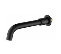 Robinet mitigeur de douche mural noir brossé - Bec de cuisine et de baignoire, design moderne, remplacement élégant et fonctionnel pour salles de bains et cuisines contemporaines