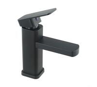 Robinet mitigeur de lavabo en acier inoxydable élégant et fonctionnel pour eau chaude et froide